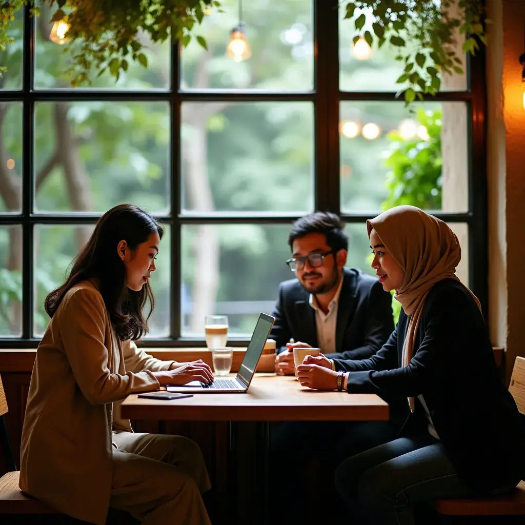 Professional business solutions illustration